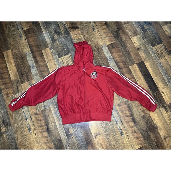 Vintage Disney Mickey Mouse Sports Jacket- Kids Large Red - Picture 1 of 7